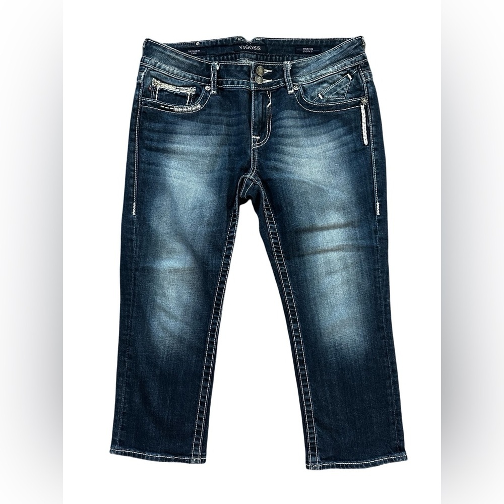 Vigoss DUBLIN CAPRI Jean Blue Women’s Tag Size Waist 30 Length 21.
